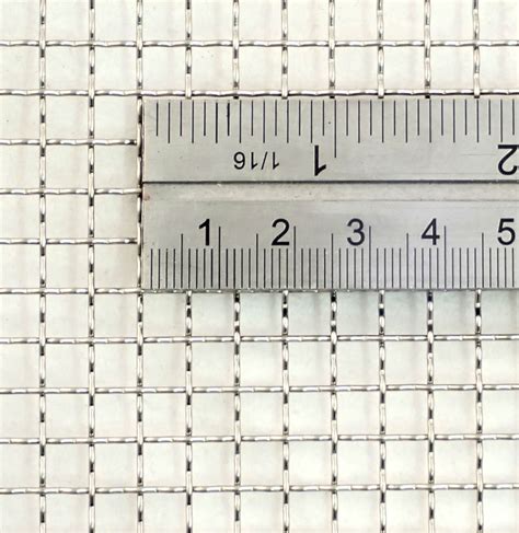 woven wire mesh sizes